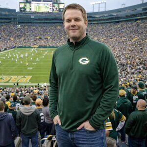 Fanatics - Green Bay Packers Green Quarter-Zip - Male - Size L